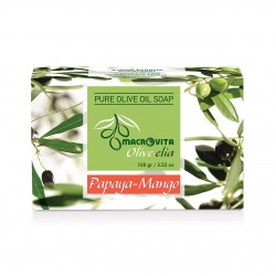 Натуральное оливковое мыло с Папайя и Манго Macrovita